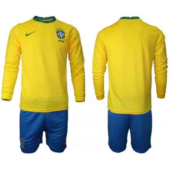 Mens Brazil Long Soccer Jerseys 001